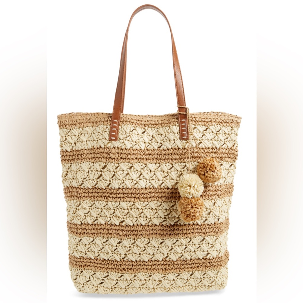 Nordstrom Celeste Straw Packable Tote Bag